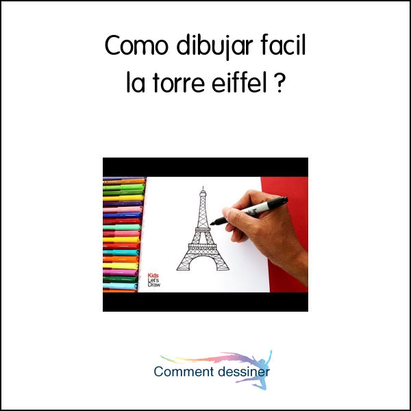 Como dibujar facil la torre eiffel